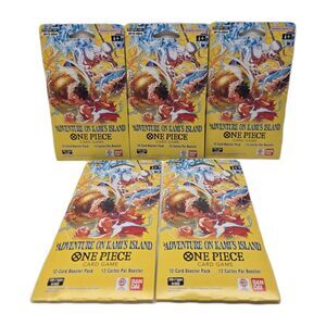 One Piece OP-15 Booster Pack Bundle x5 SEALED Adventure On Kami's Island 🔥 TCG